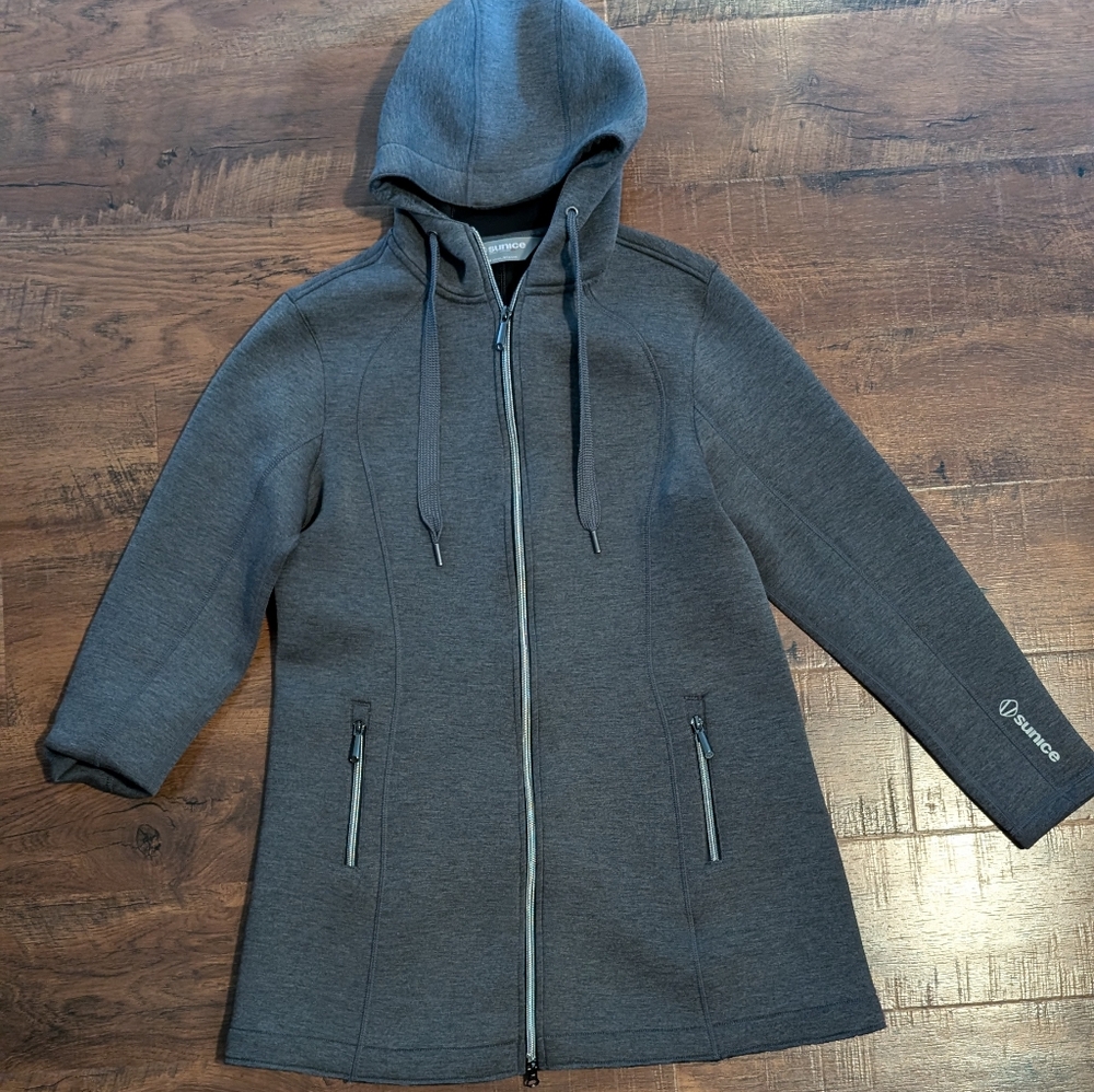 Sunice Bobbie Women's hoodie, black melange, size medium